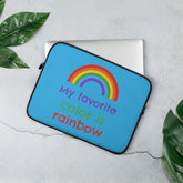 My Favorite Colour Is Rainbow Laptop Sleeve